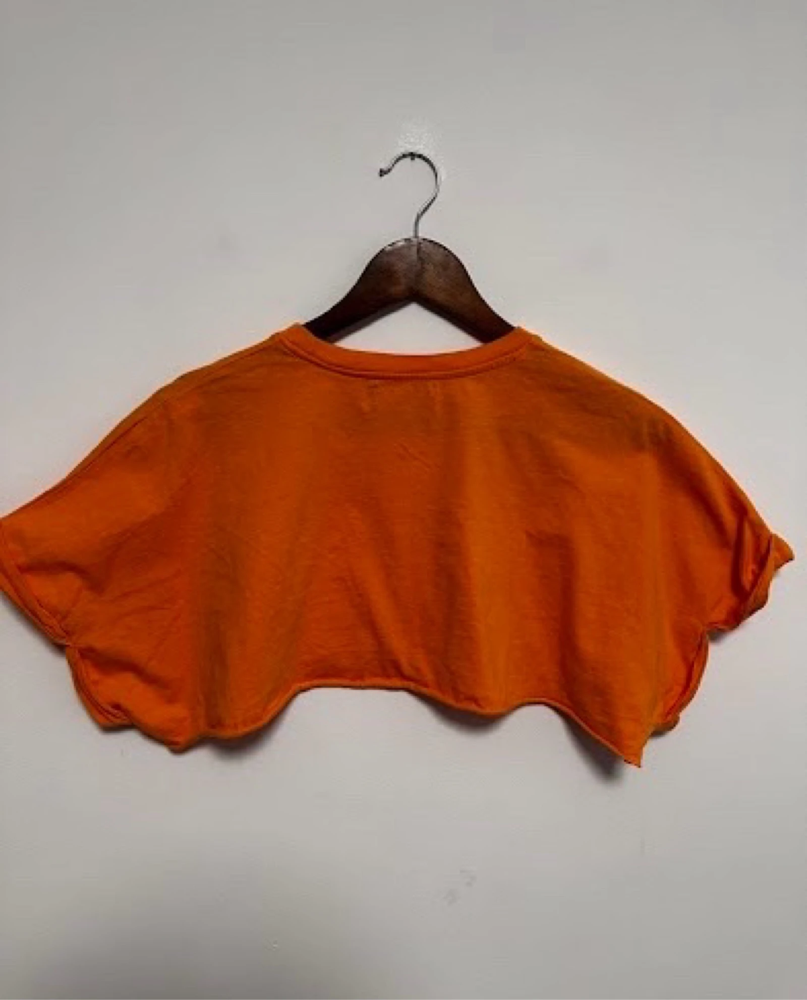Crop top orange Bershka taille L court boxy – photo 3